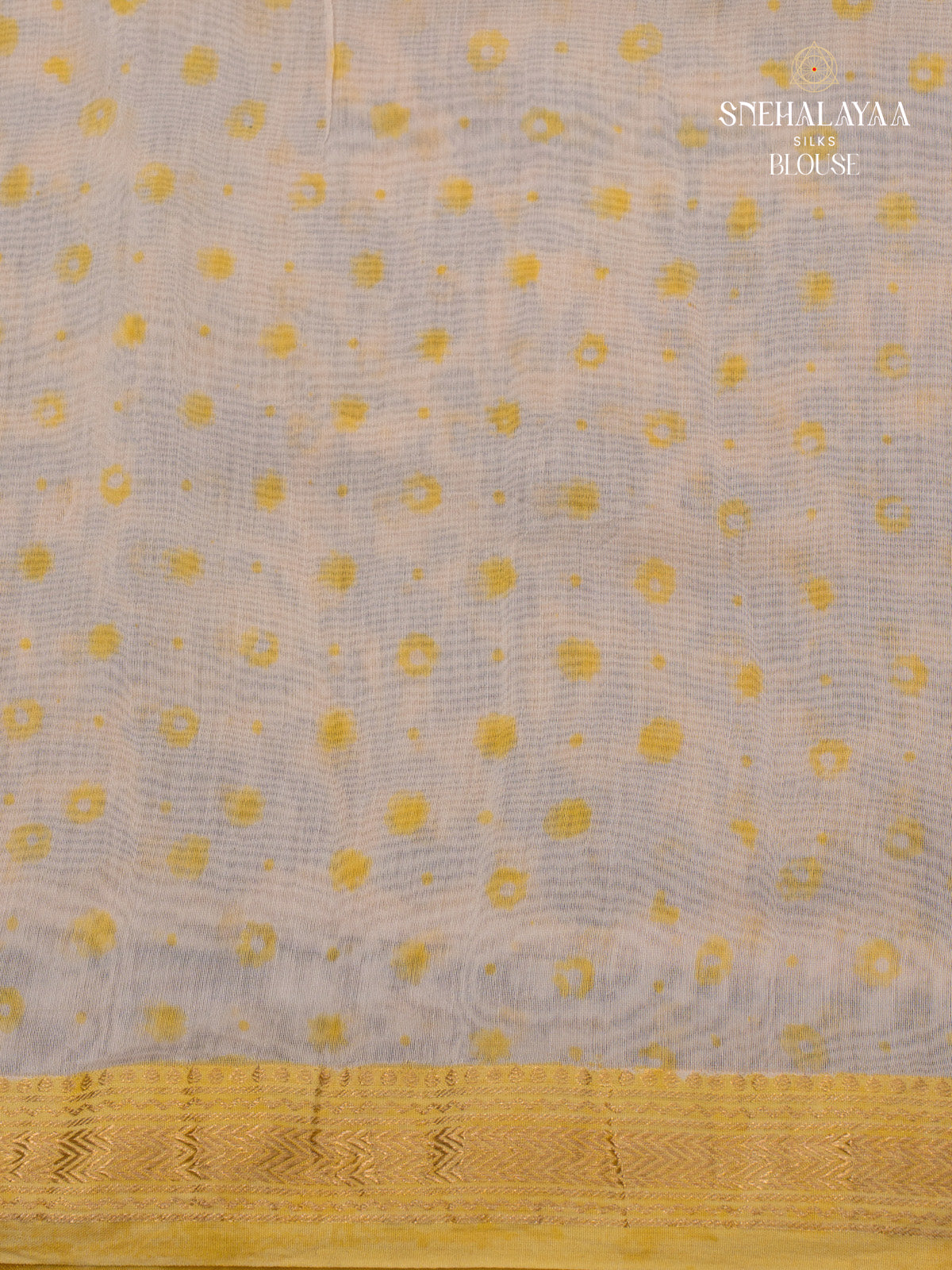 Yellow Chanderi Saree