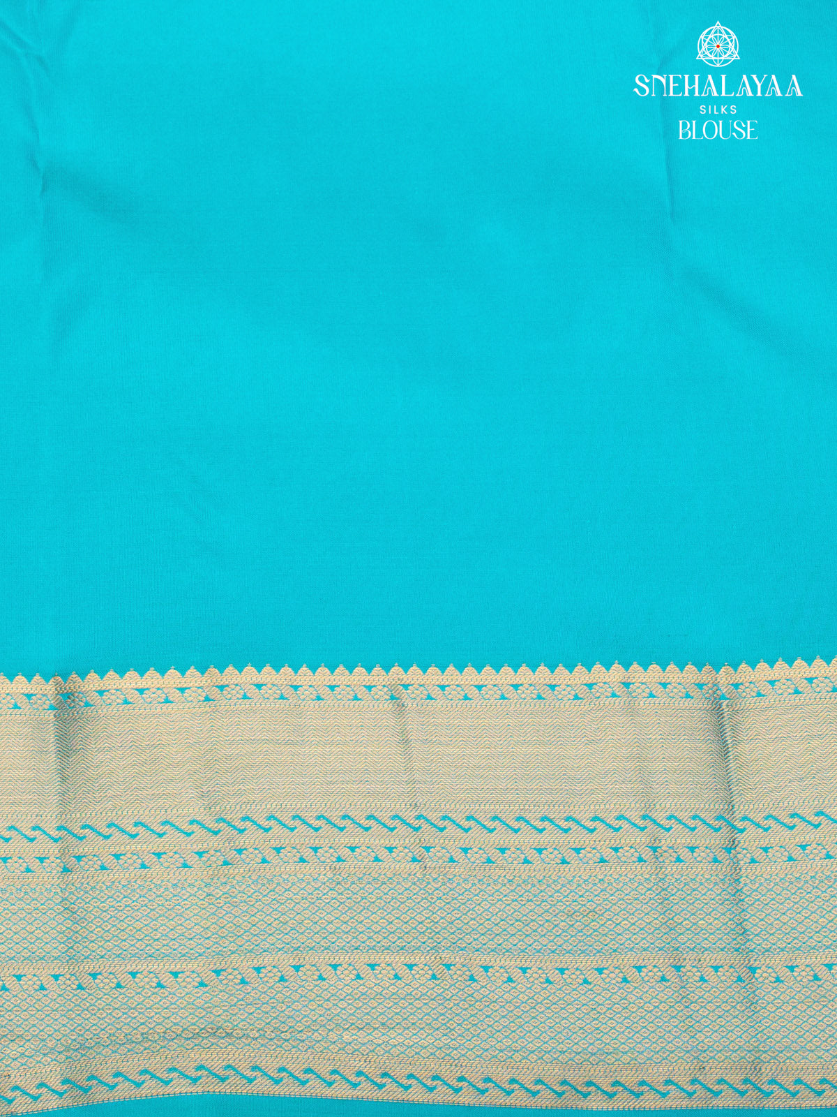 Turquoise Blue Kanjivaram Silk Saree
