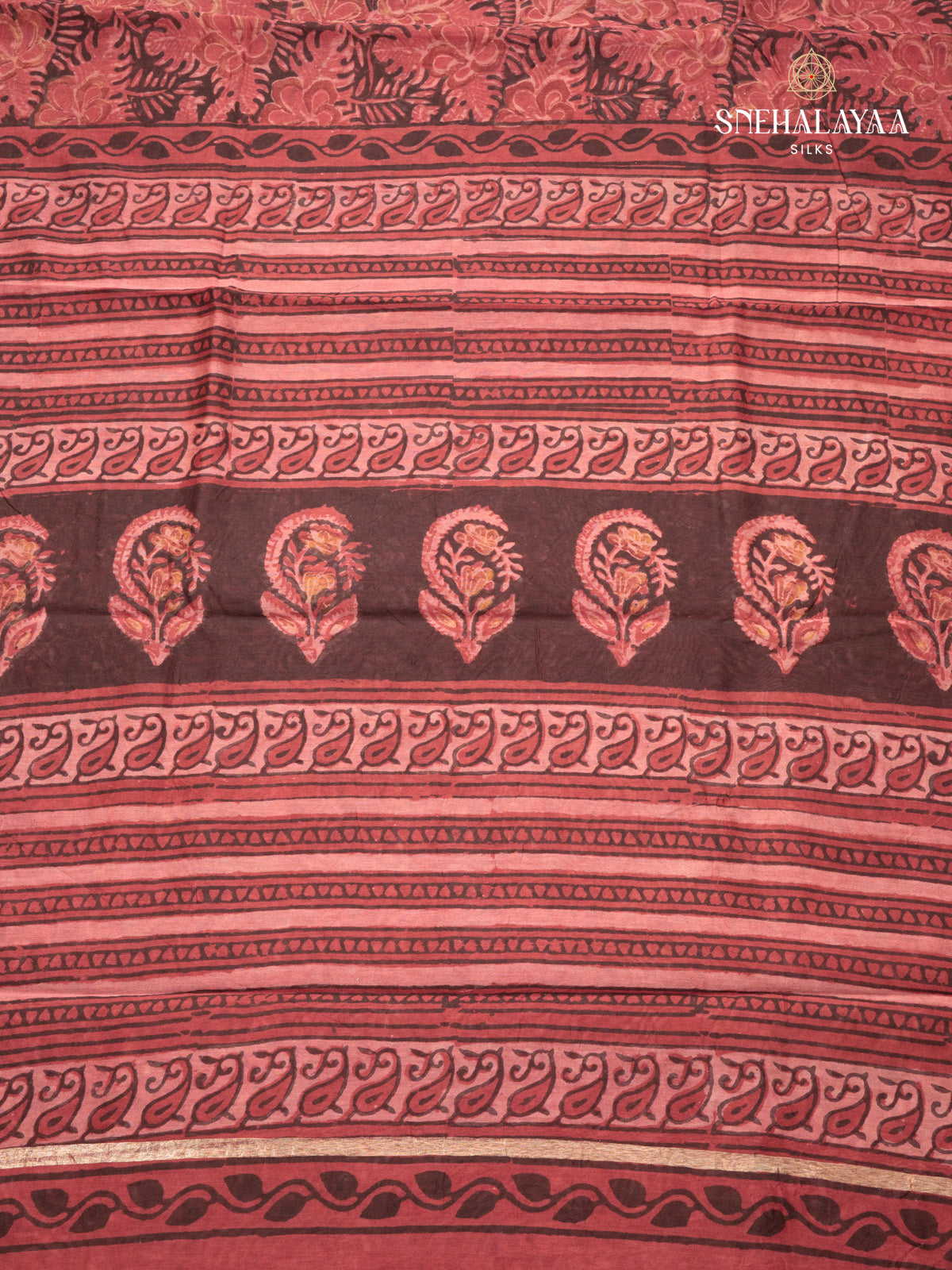 Maroon Chanderi Saree