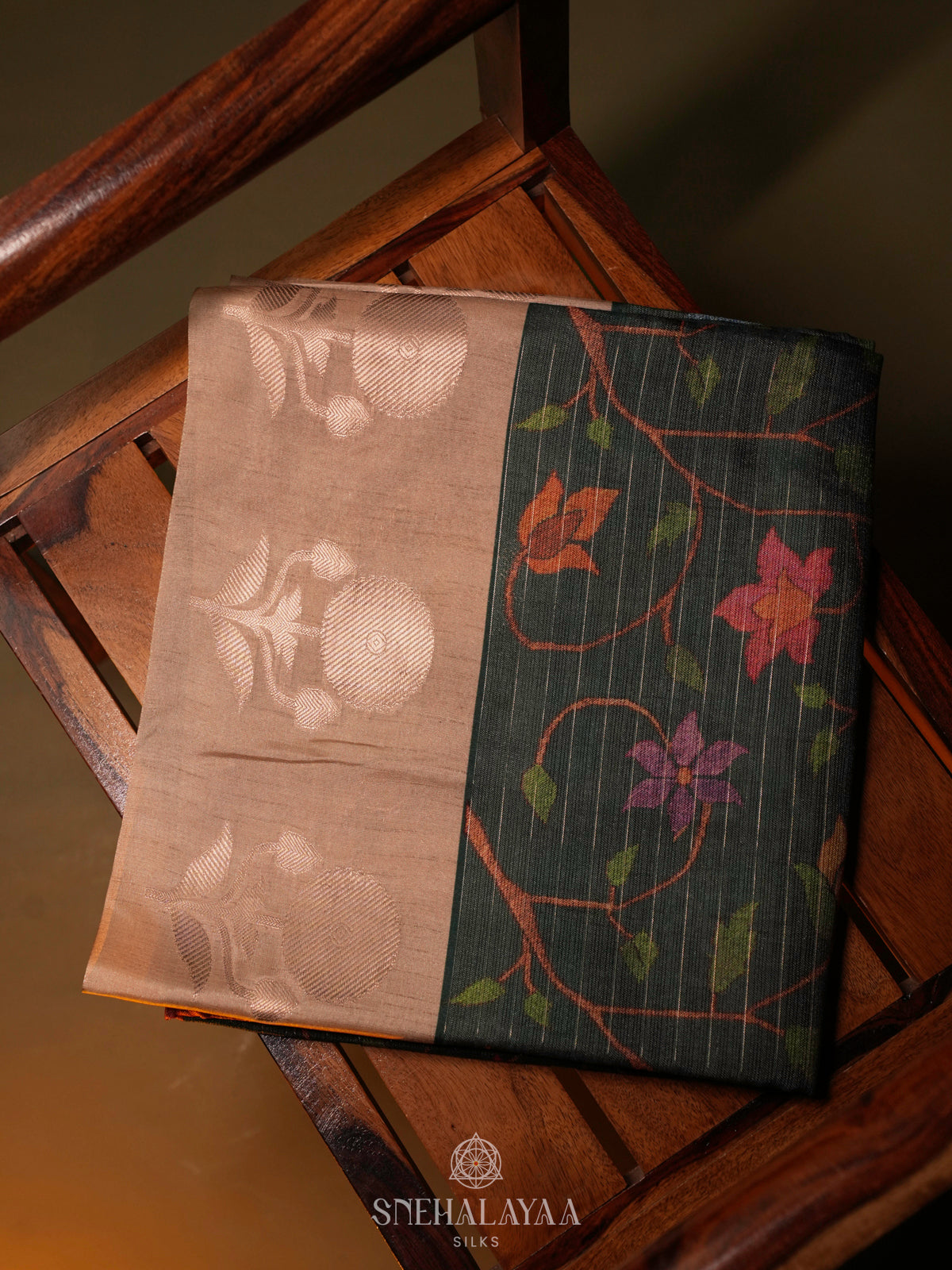 Pastel Green Linen Tussar Saree