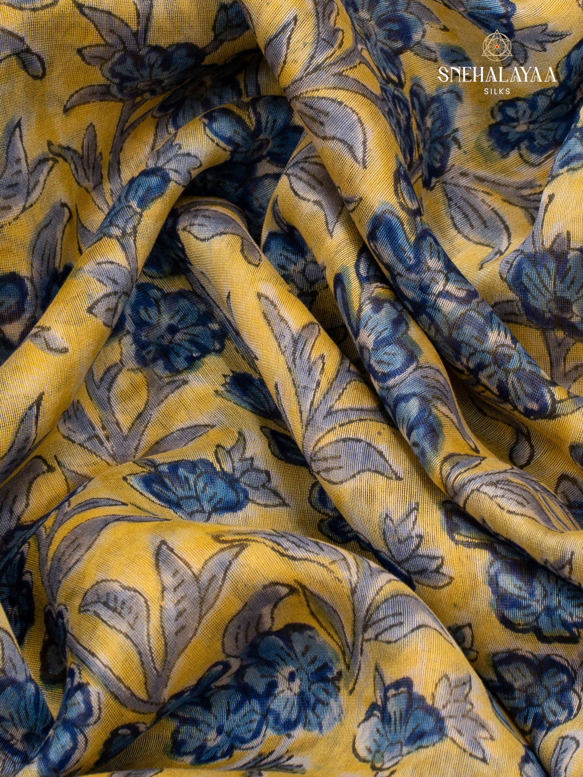 Yellow Chanderi Saree