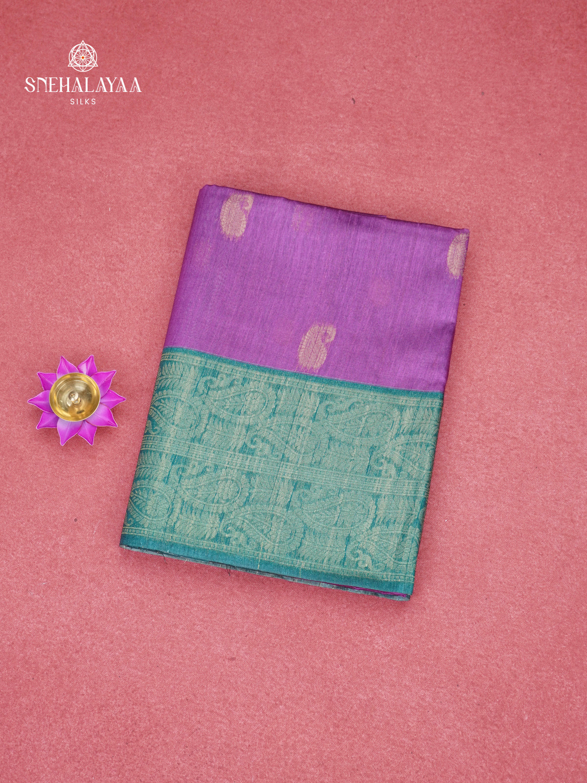 Purple Jute Saree