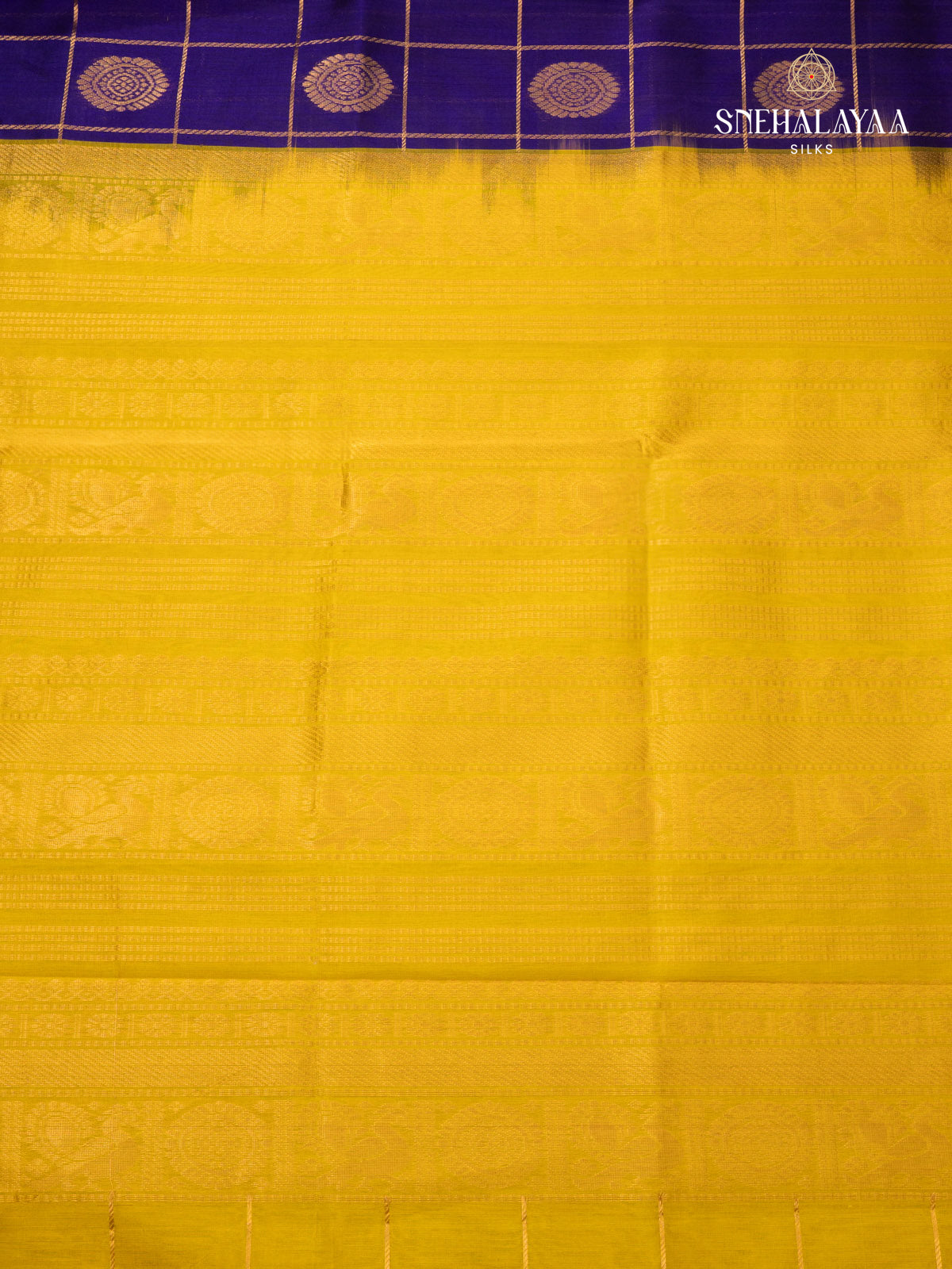 Blue Kanchi Silk Cotton Saree