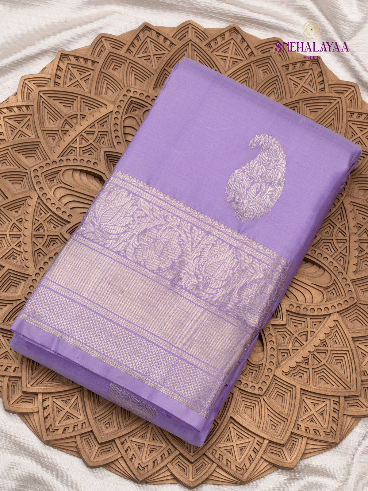 Lavender Kanjivaram Silk Saree