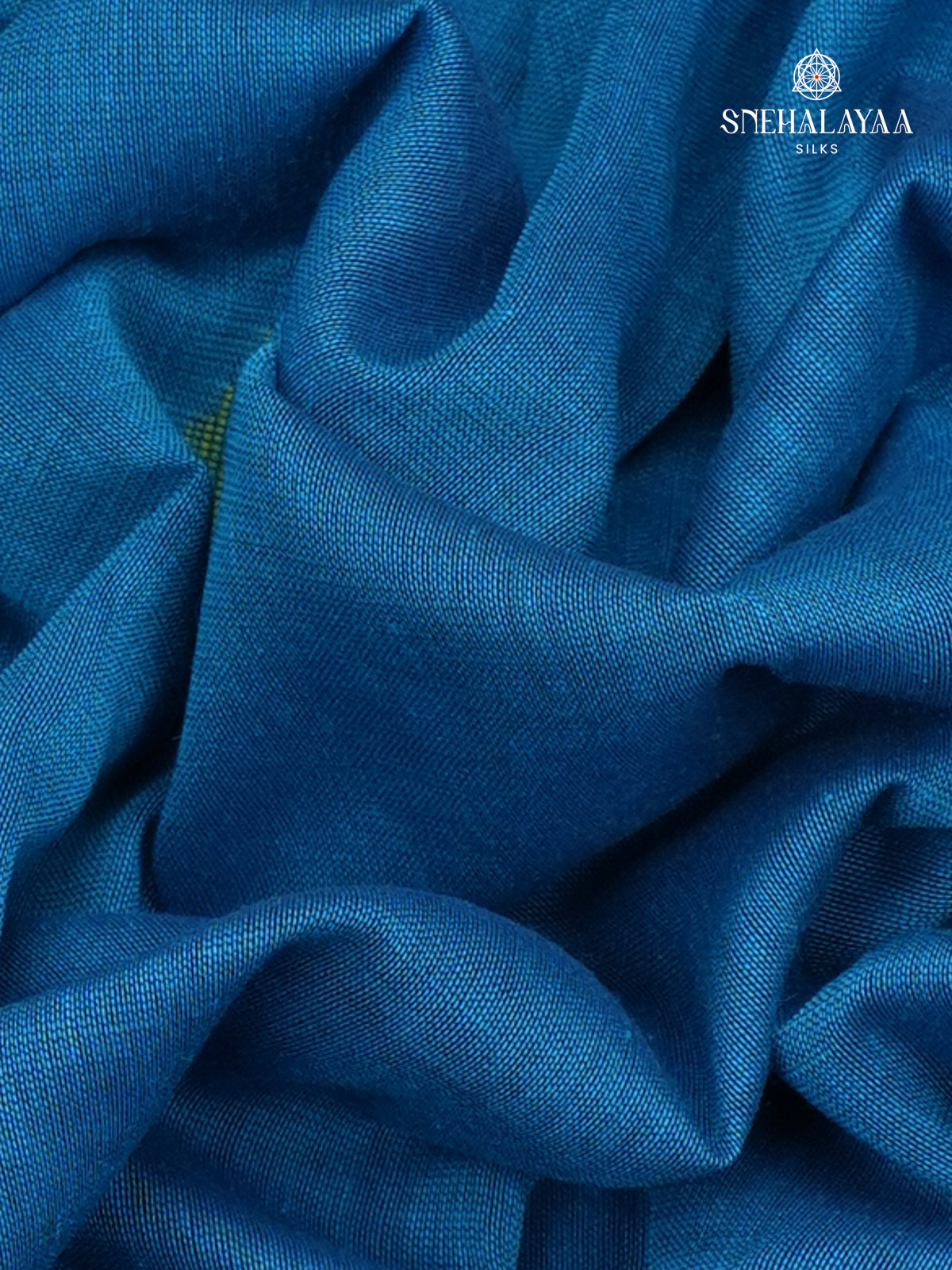 Blue Khadi Cotton Saree