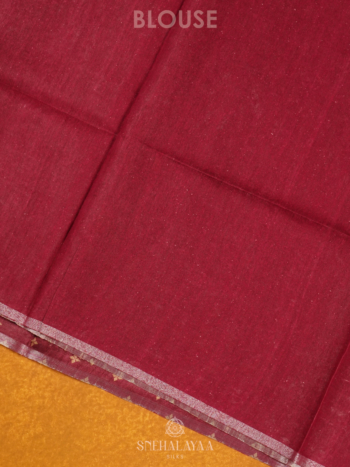 Maroon Tussar Saree