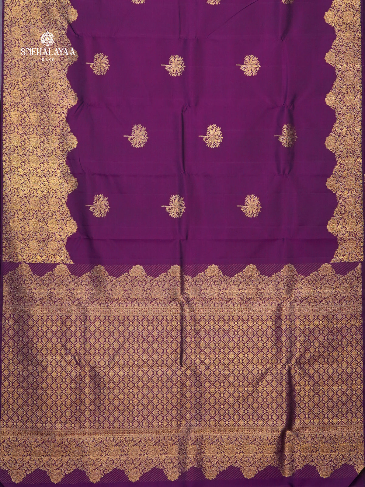 Purple Kanjivaram Silk Saree