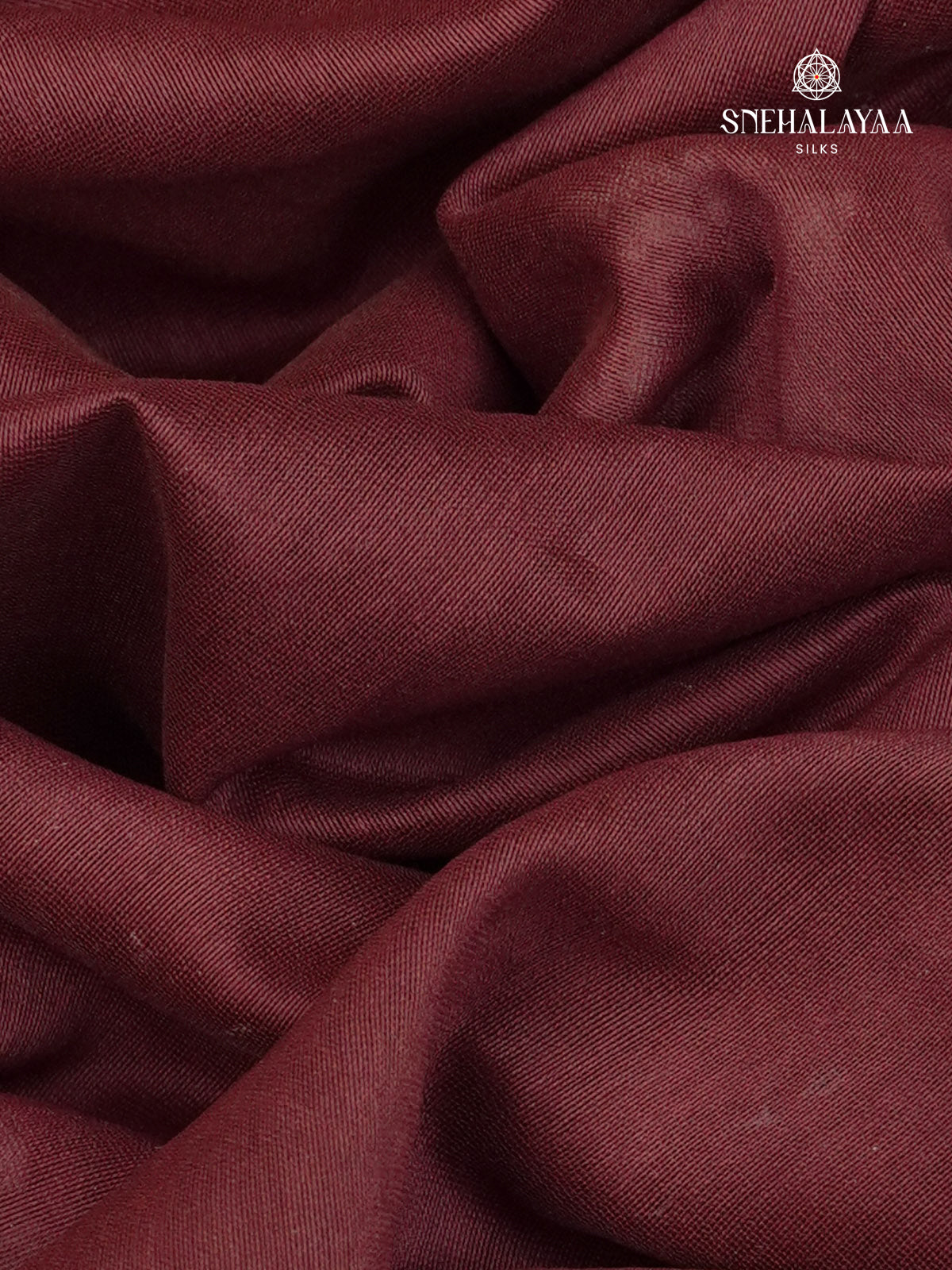 Marron Chanderi Saree