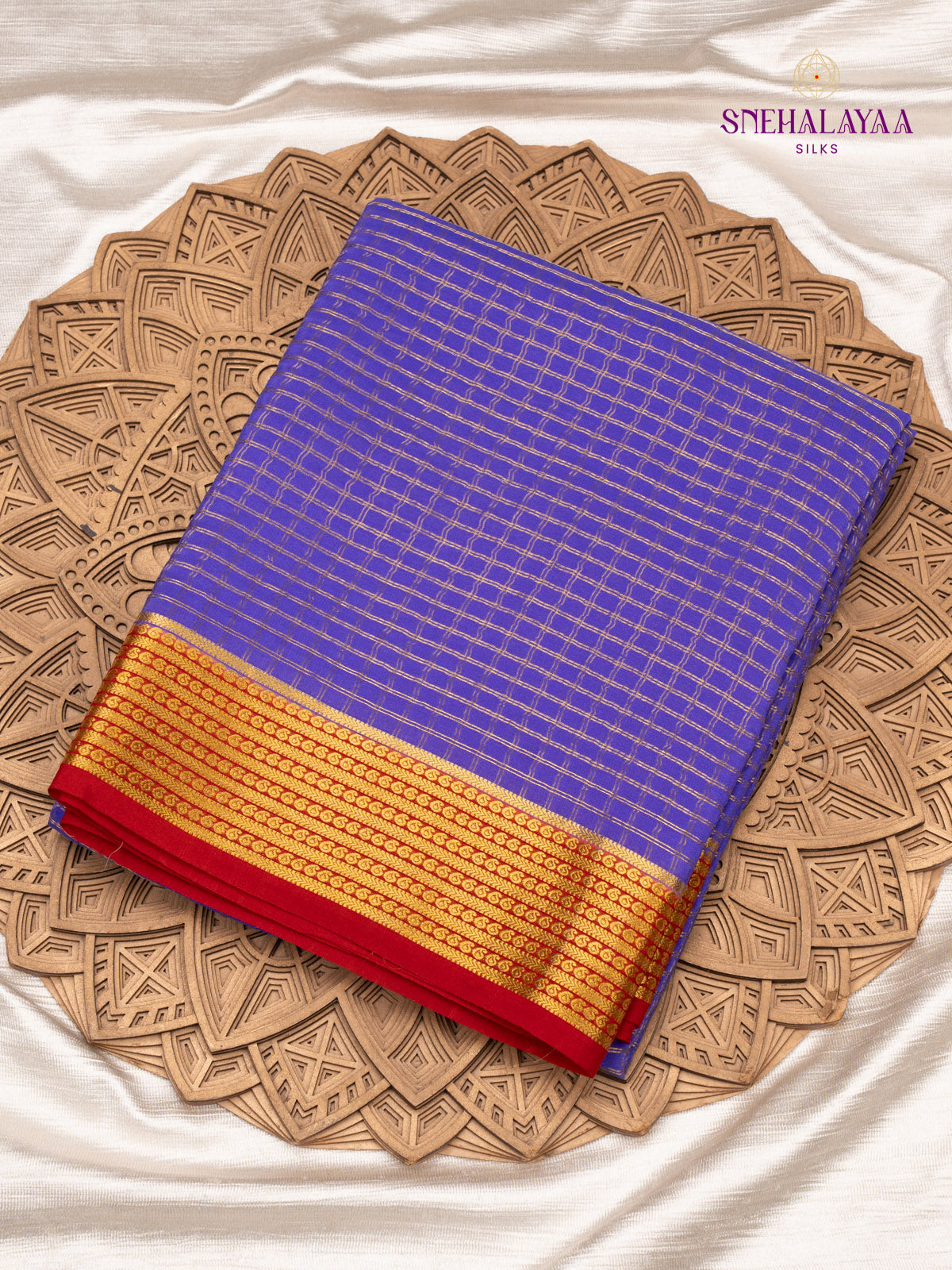 Lavender Mysore Silk Saree