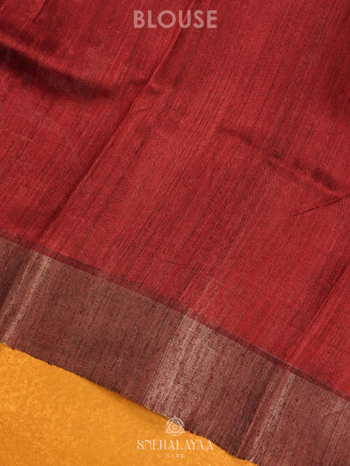 Maroon Matka Tussar Saree