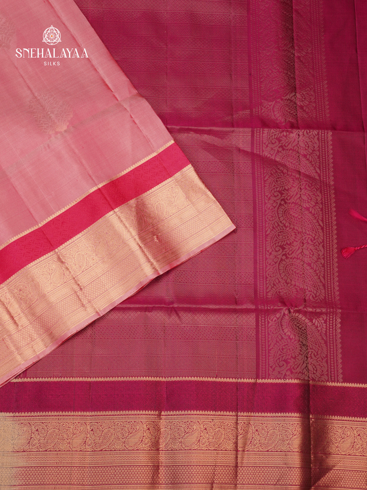 Rani Pink Soft Silk Saree