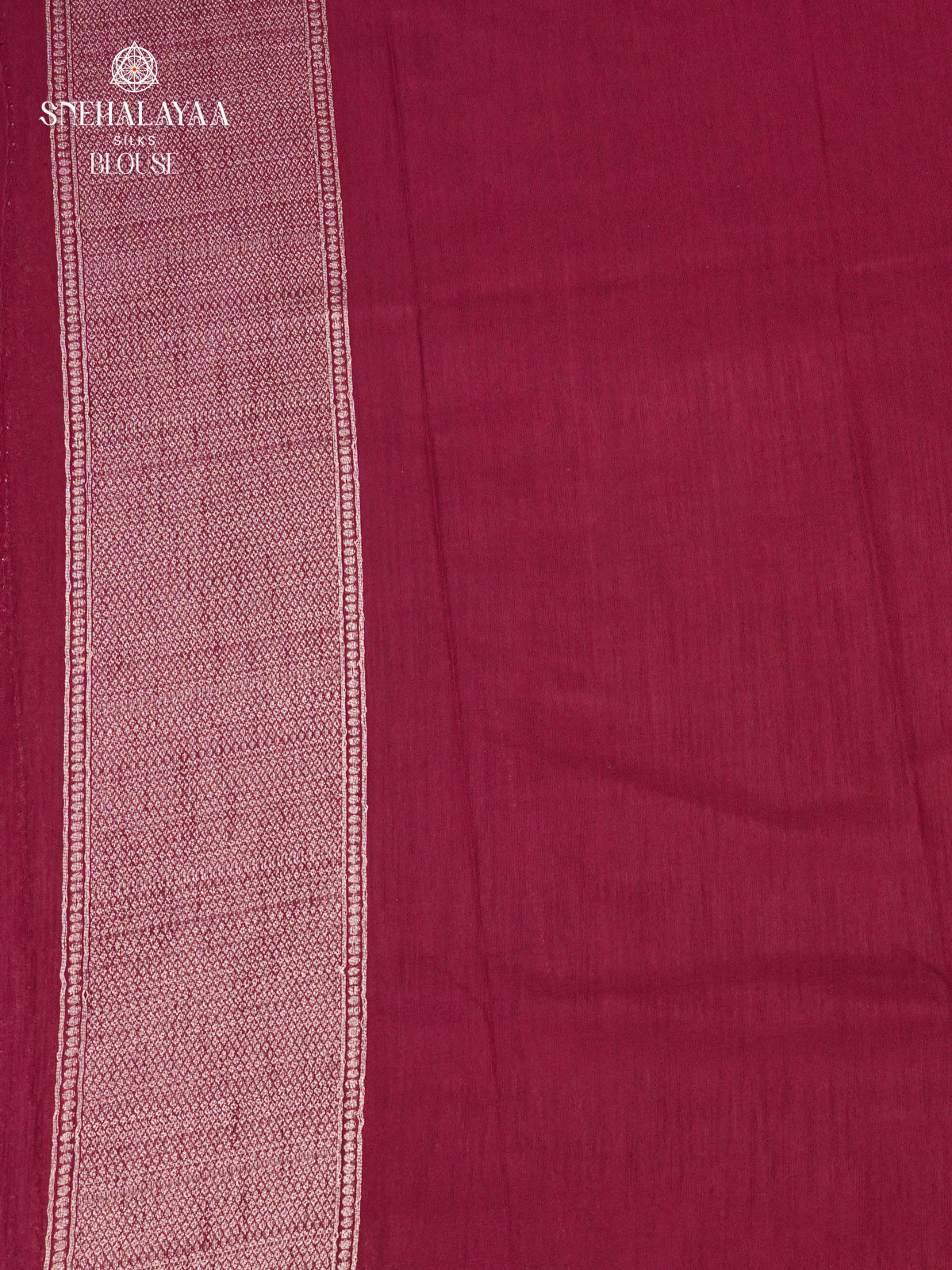 Maroon Raw Silk Saree