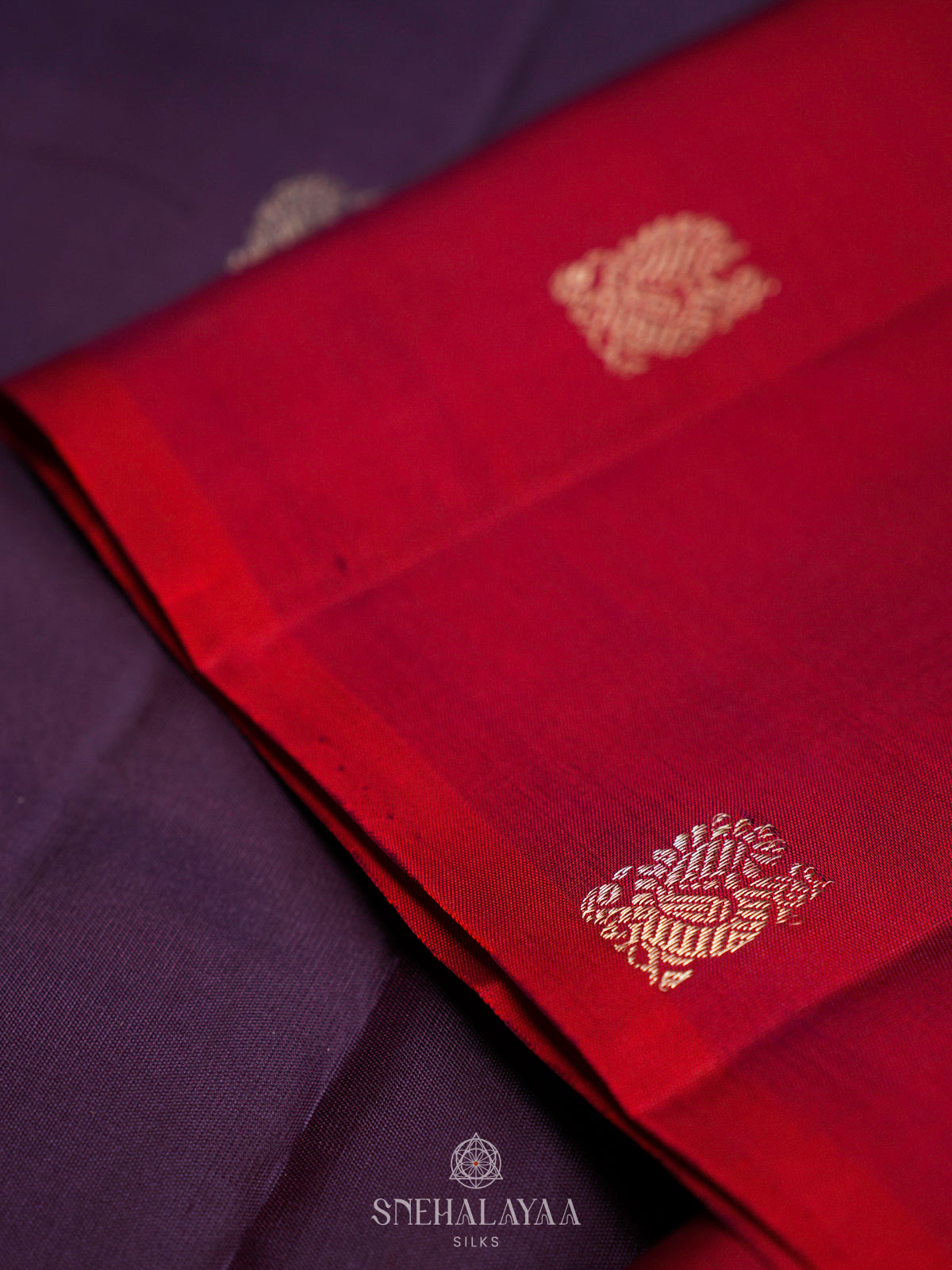 Purple Kanjivaram Silk Saree