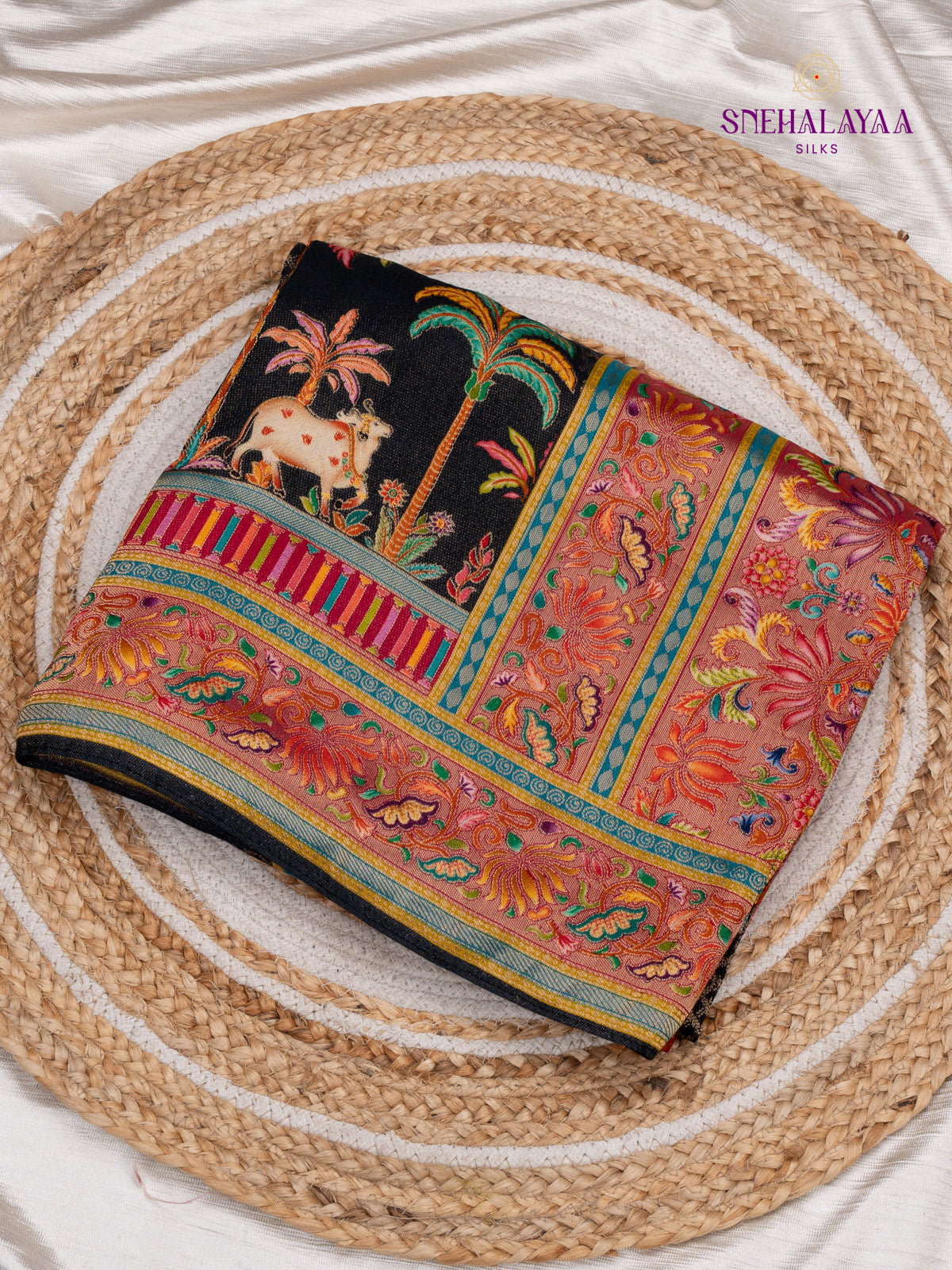 Black Banaras Silk Saree