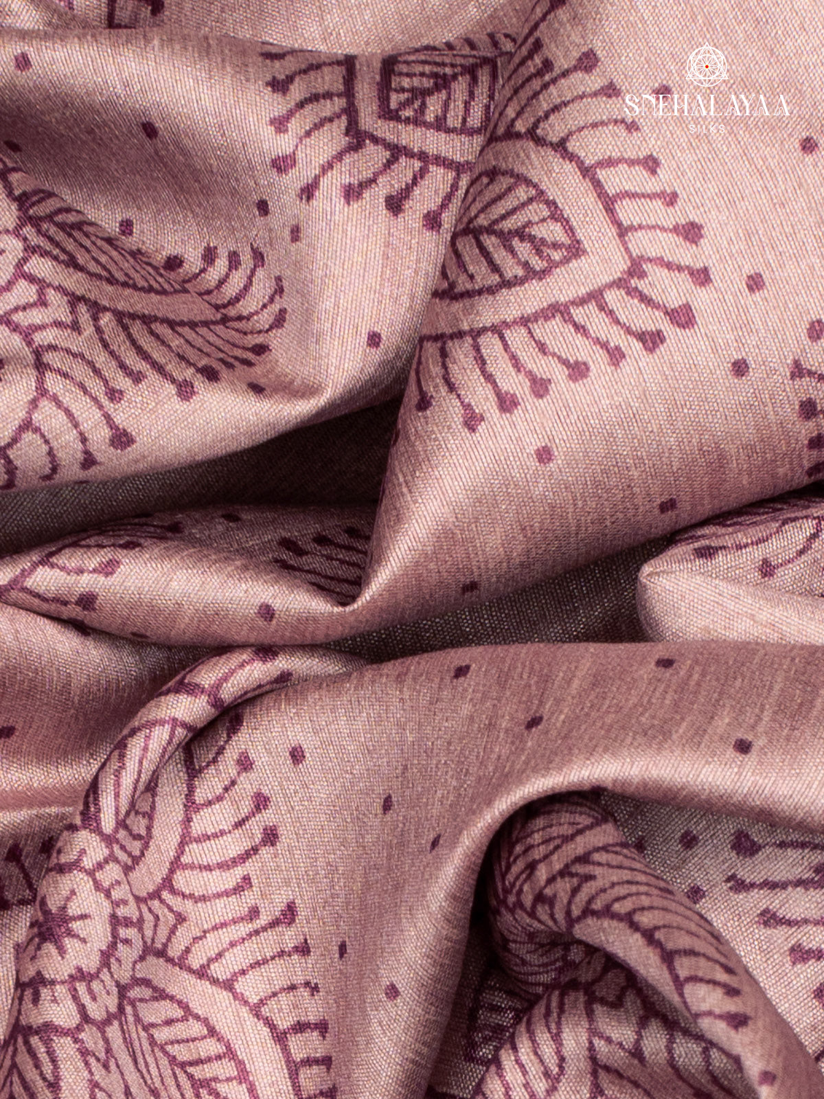 Purple Tussar Saree