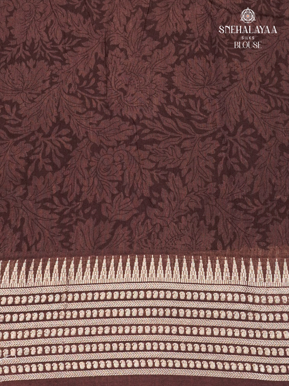 Brown Chanderi Saree