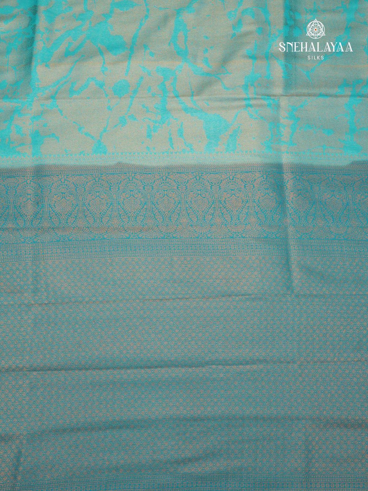 Peacock Blue Soft Silk Saree