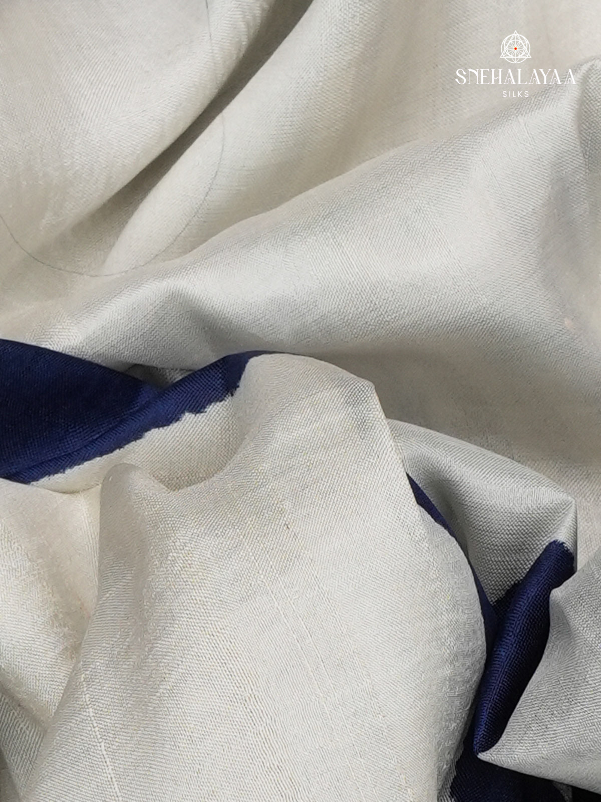 Offwhite Tusar Silk Saree