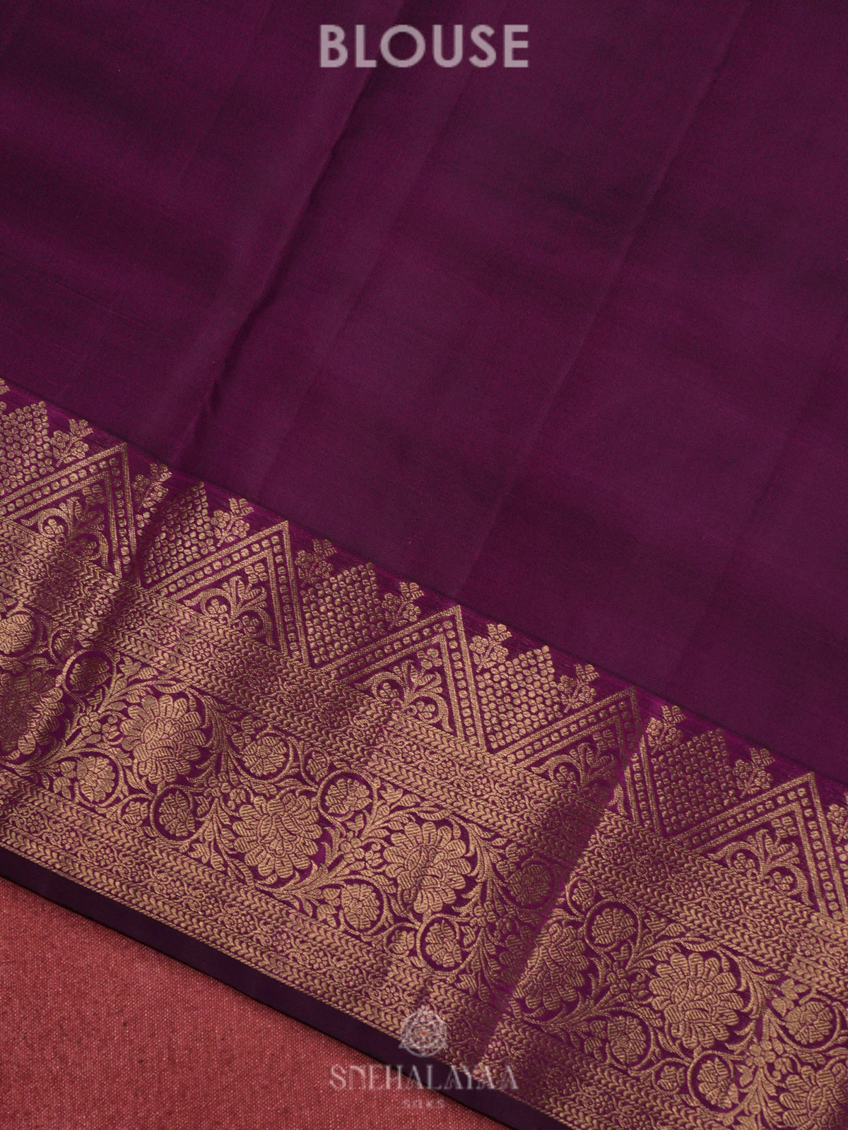Purple Kanjivaram Silk Saree