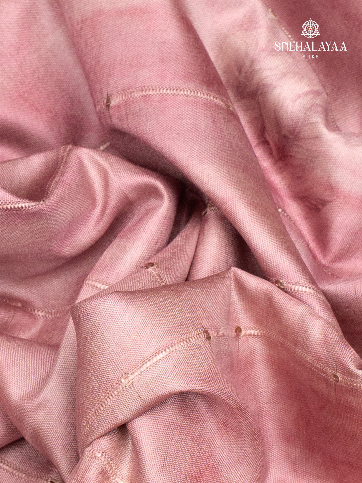Pink Tussar Saree