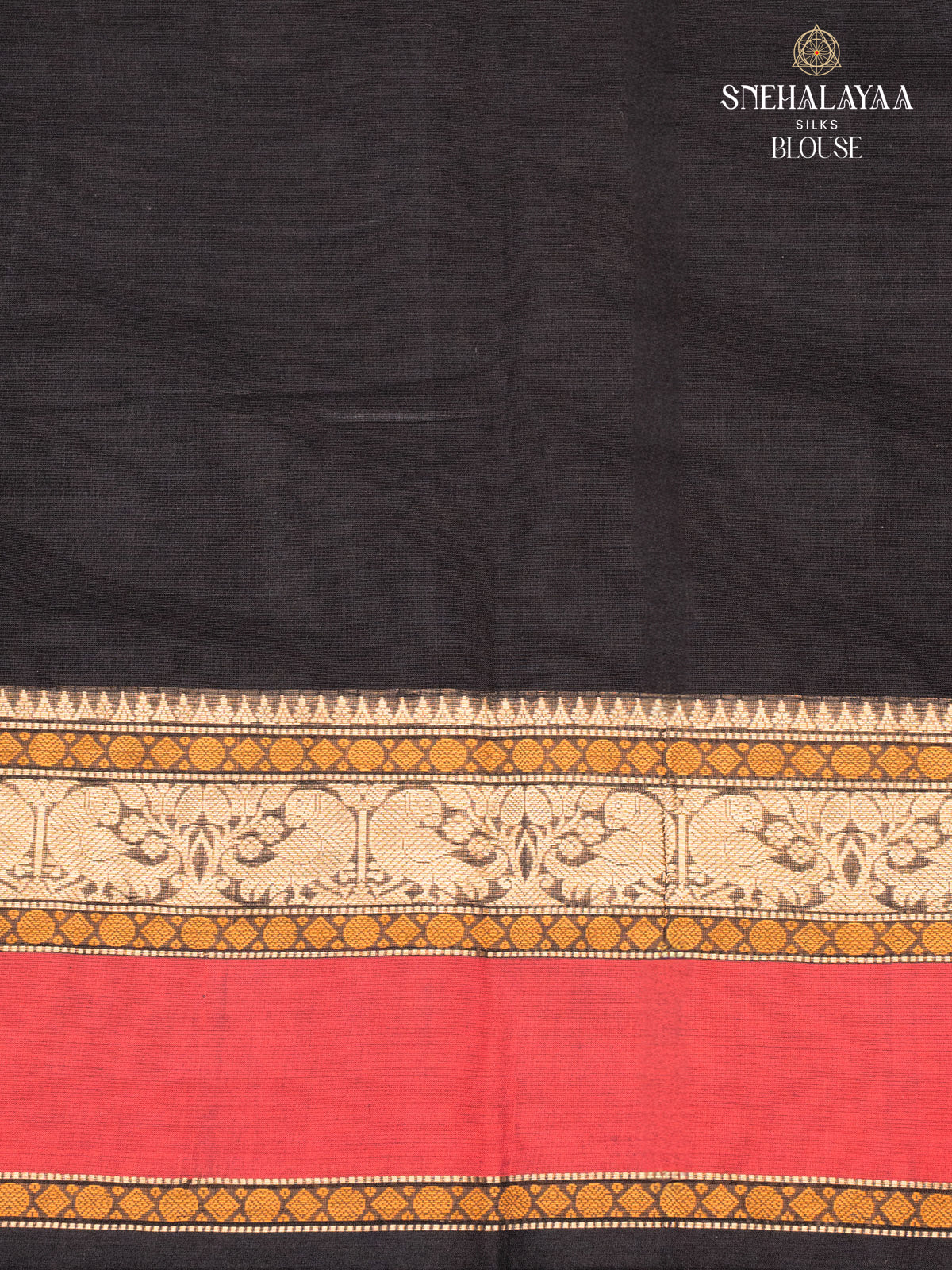 Black Kanchi Cotton Saree