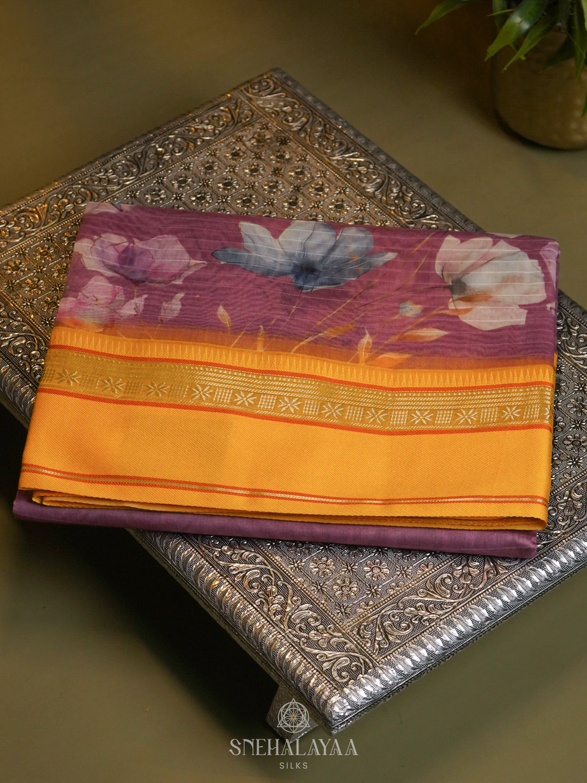 Pale Pink Chanderi Saree