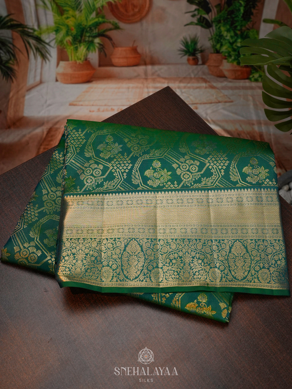 Green Kanjivaram Silk Saree