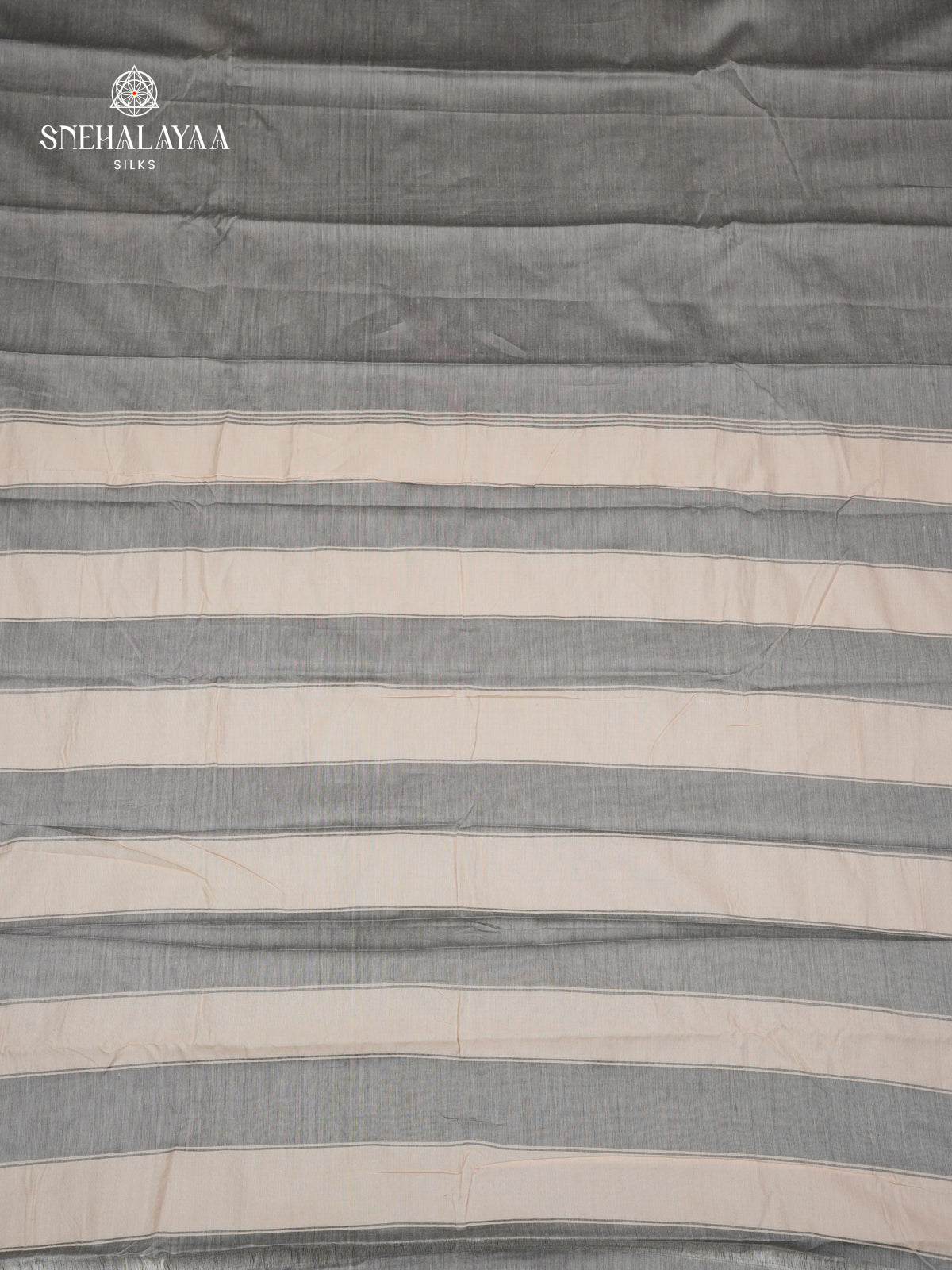 Grey Narayanpet Cotton Saree