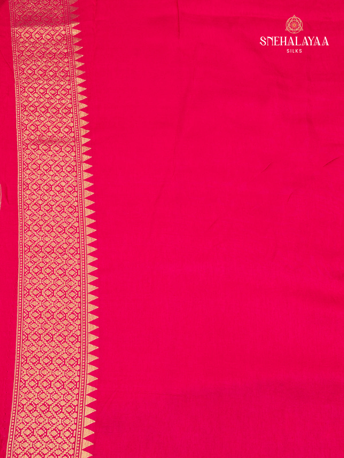 Pink Semi Banaras Silk Saree