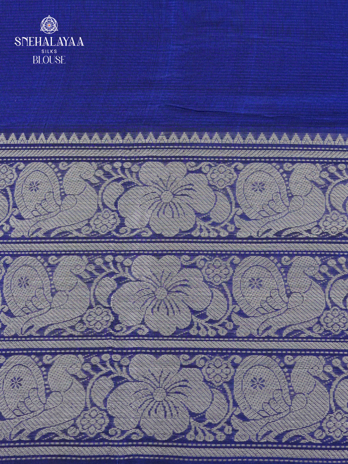 Royal Blue Mangalagiri Silk Cotton Saree