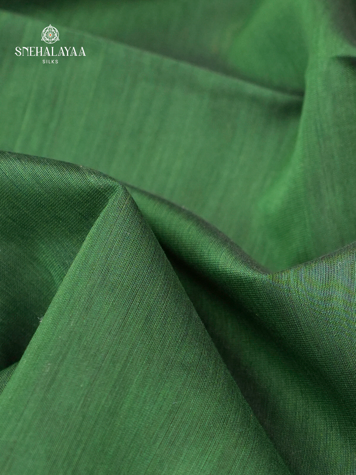 Emerald Green Maheshwari Silk Cotton Saree