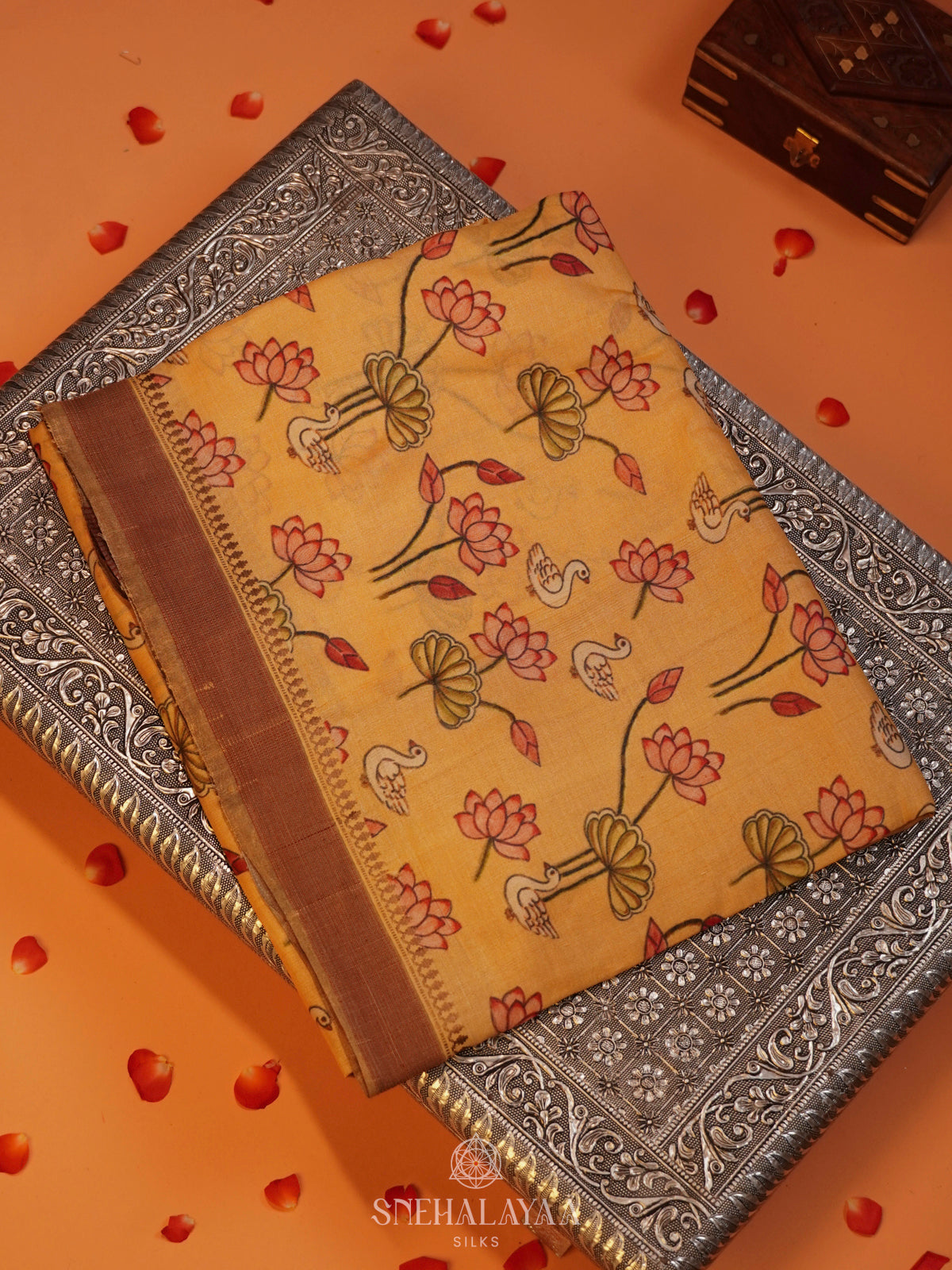 Sandal Tussar Saree