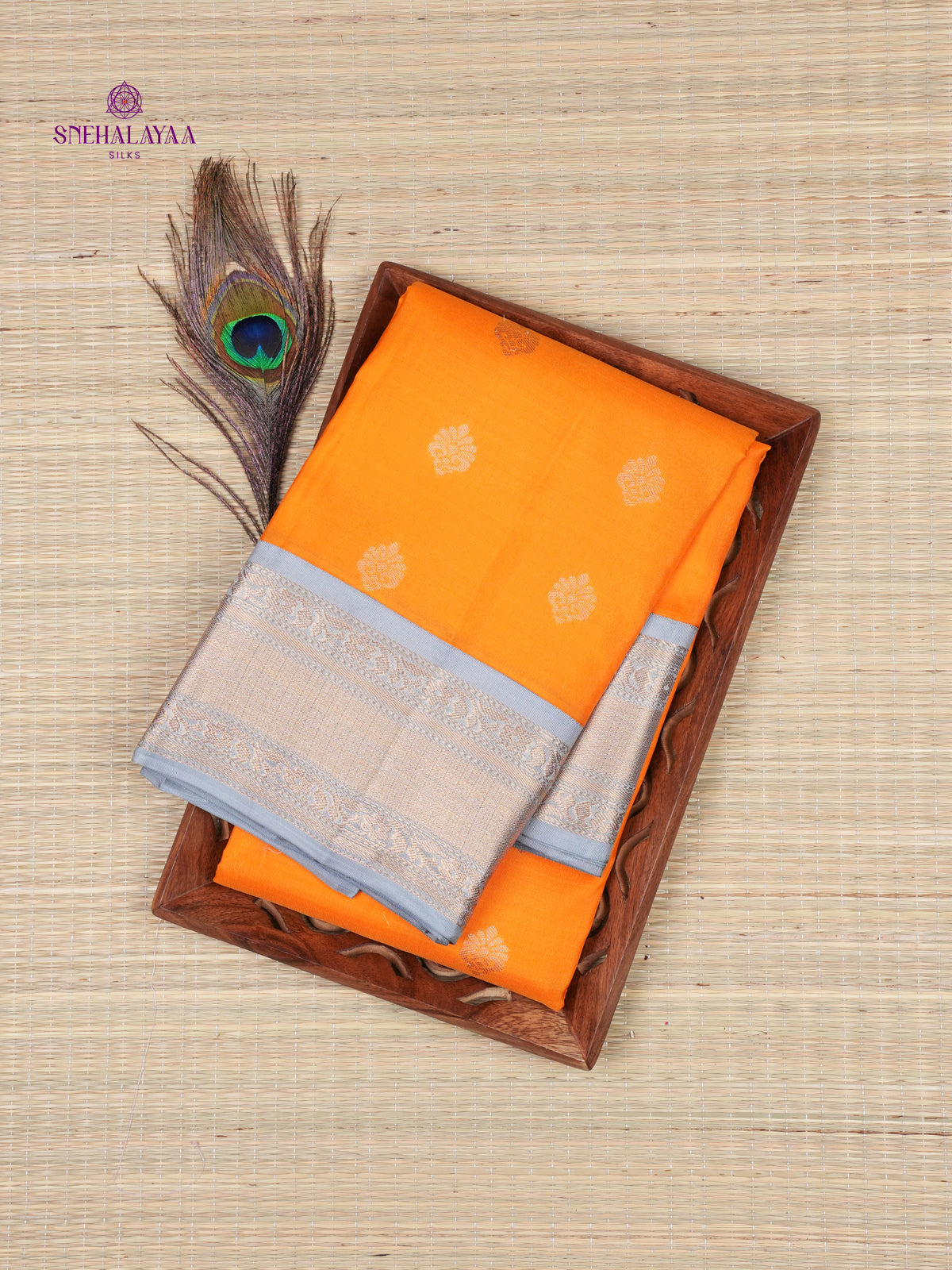 Mango Yellow Kanjivaram Silk Saree