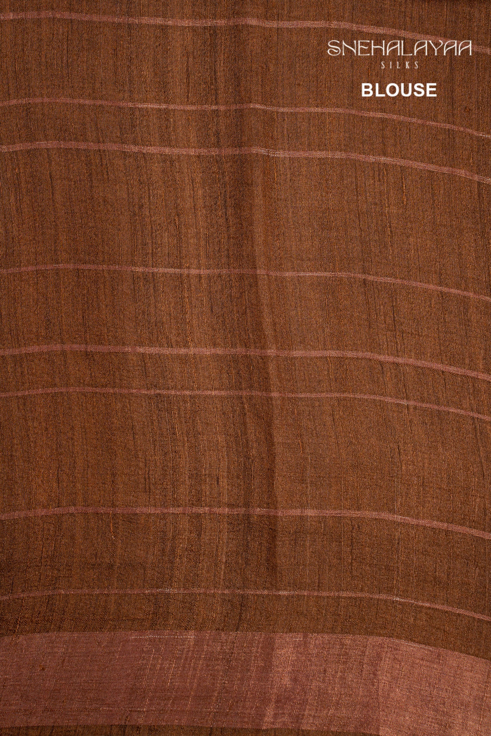 Tawny Brown Tussar Saree