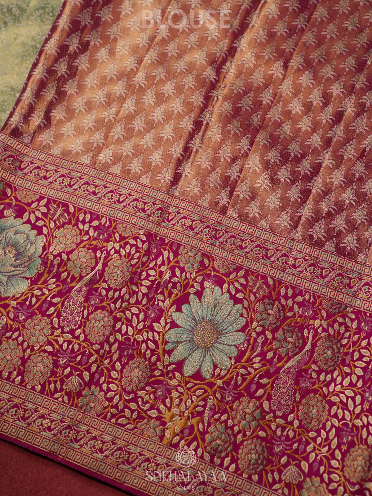 Sage Green Kanjivaram Silk Saree