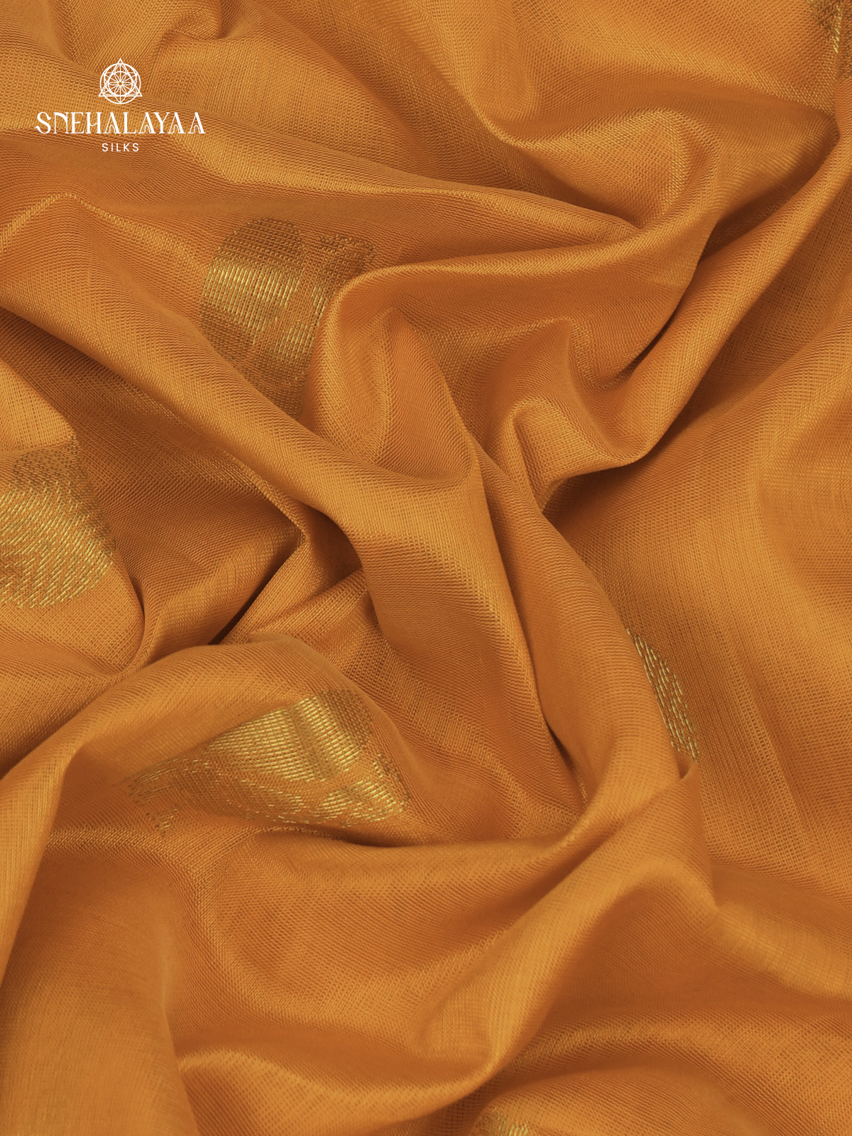 Mustard Yellow Kuppadam Silk Cotton Saree