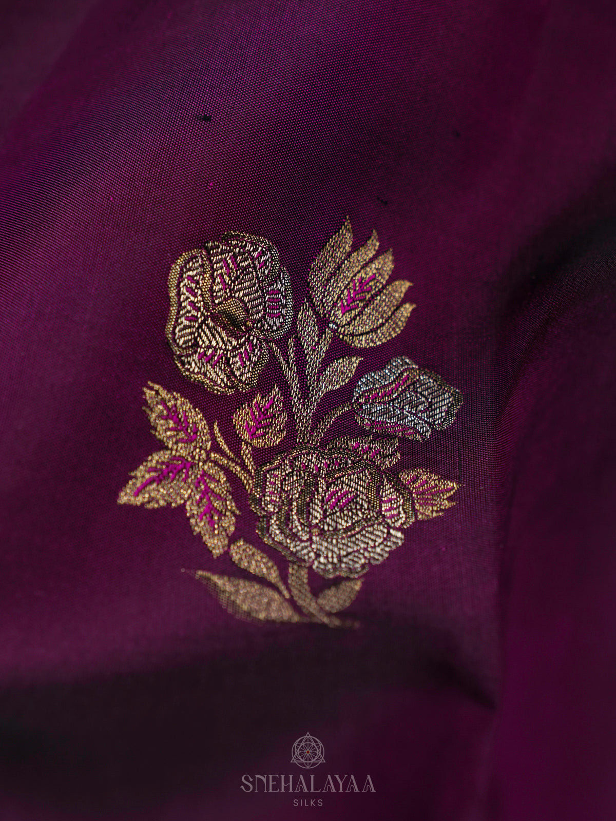 Purple Kanjivaram Silk Saree