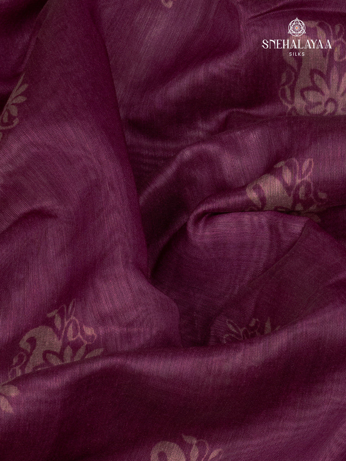 Purple Linen Saree