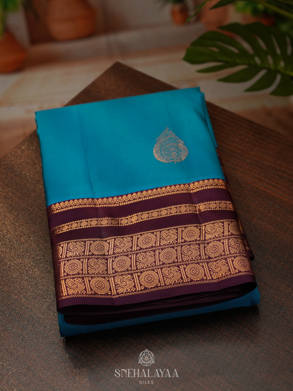 Blue Kanjivaram Silk Saree