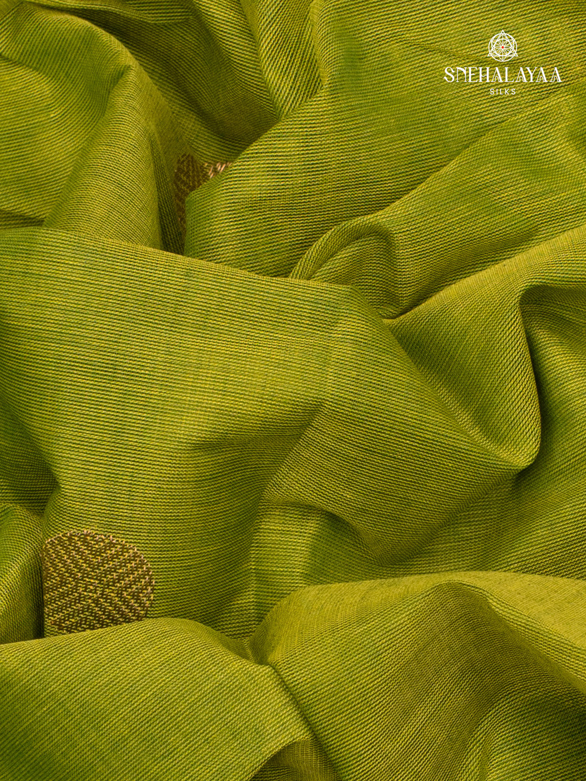 Parrot Green Pure Kanchi Cotton Saree