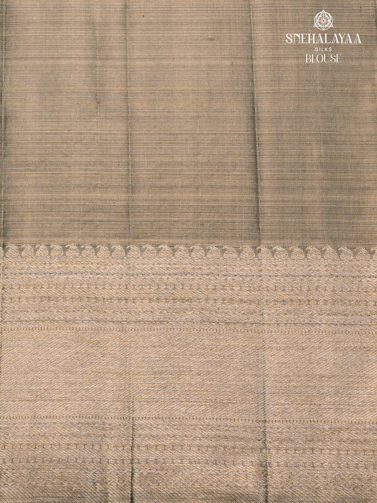 Olive Green Kanjivaram Silk Saree