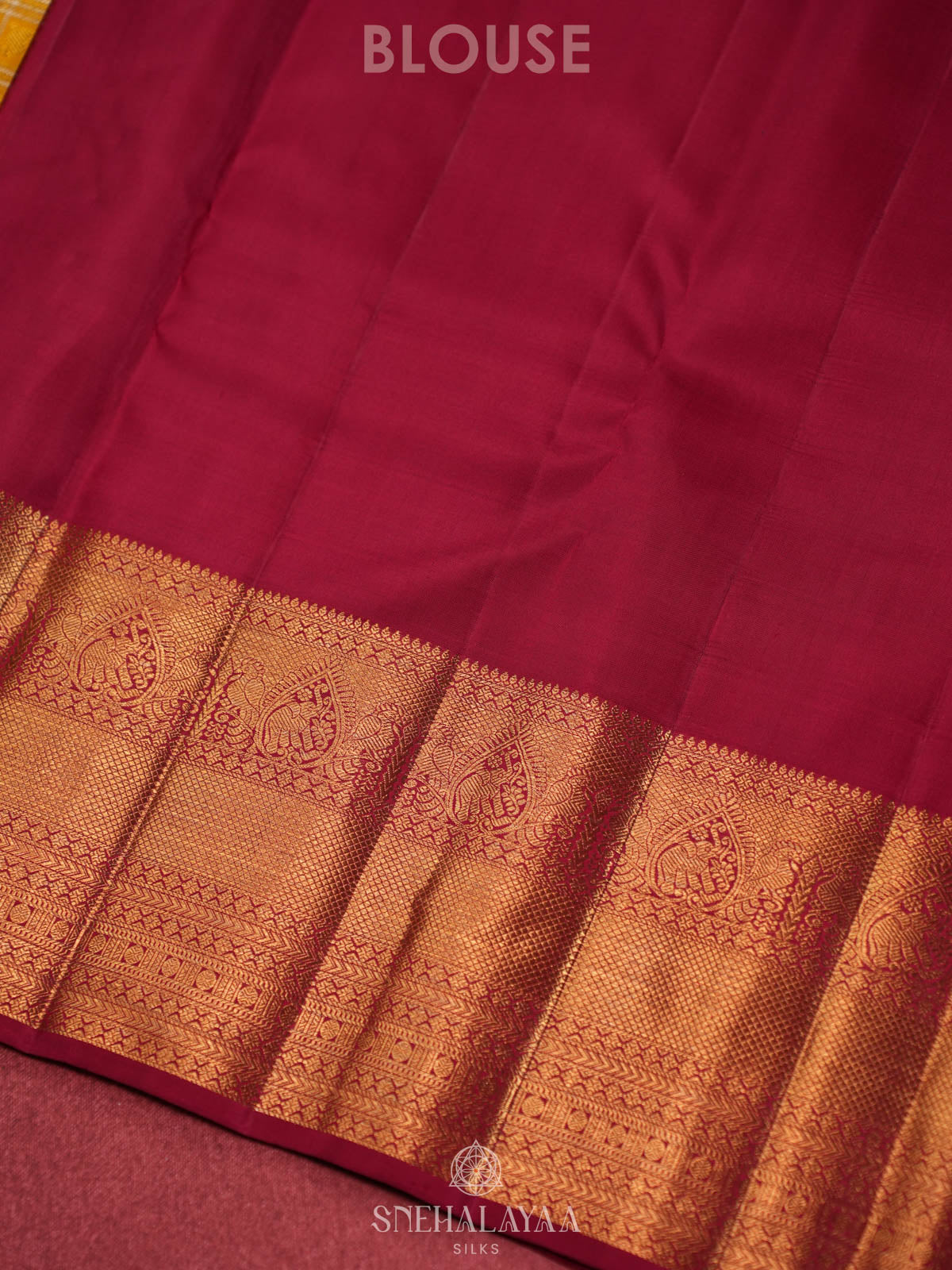 Mango Yellow Kanjivaram Silk Saree