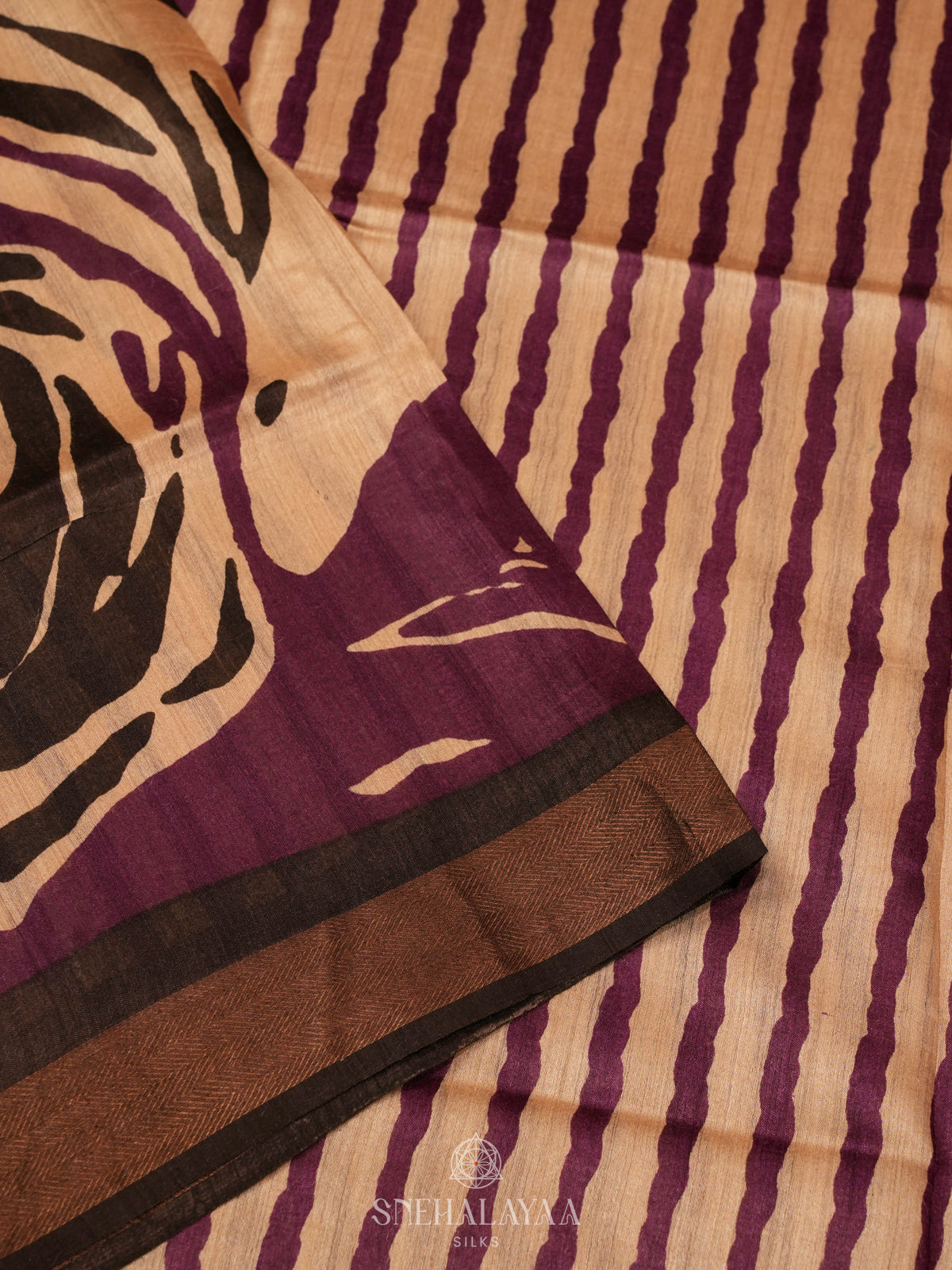 Olive Green Chanderi Saree