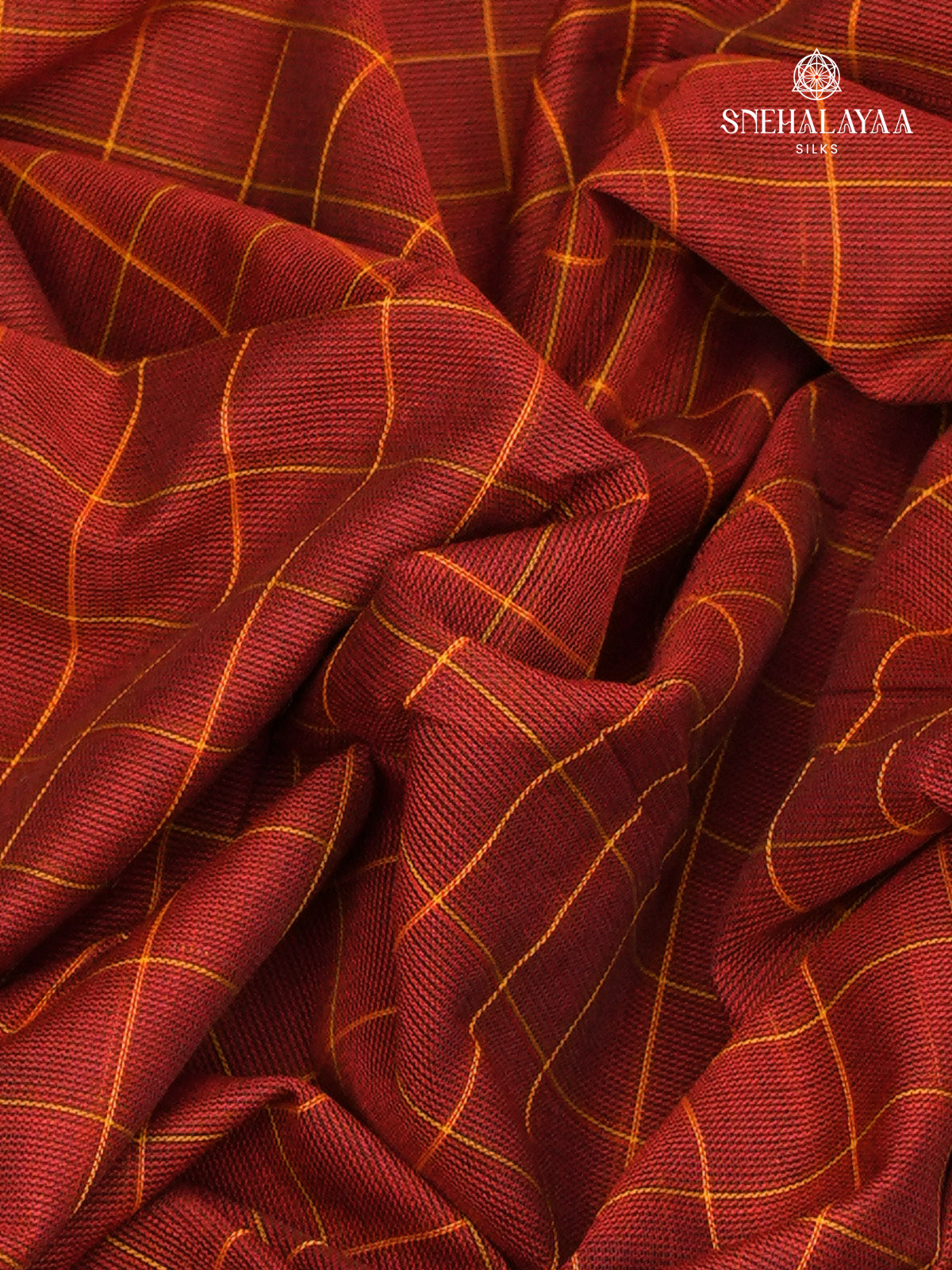 Maroon Chettinad Cotton Saree