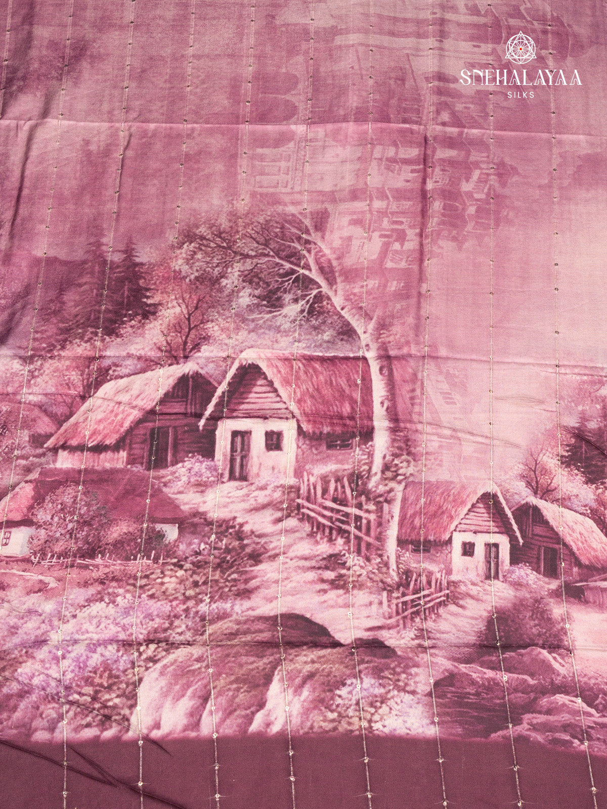 Lavender Tussar Saree