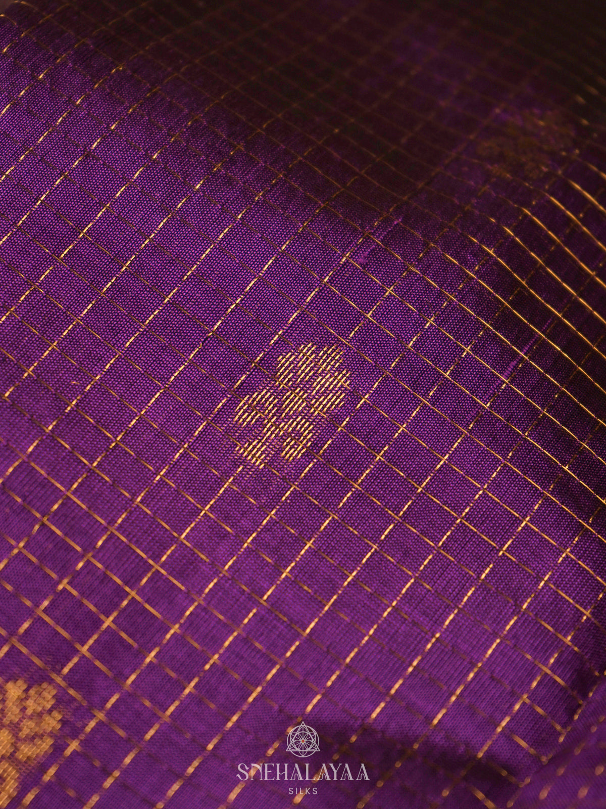 Purple Kanchi Silk Cotton Saree