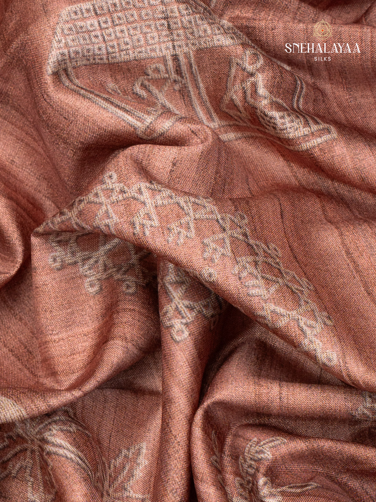 Brown Dola Saree
