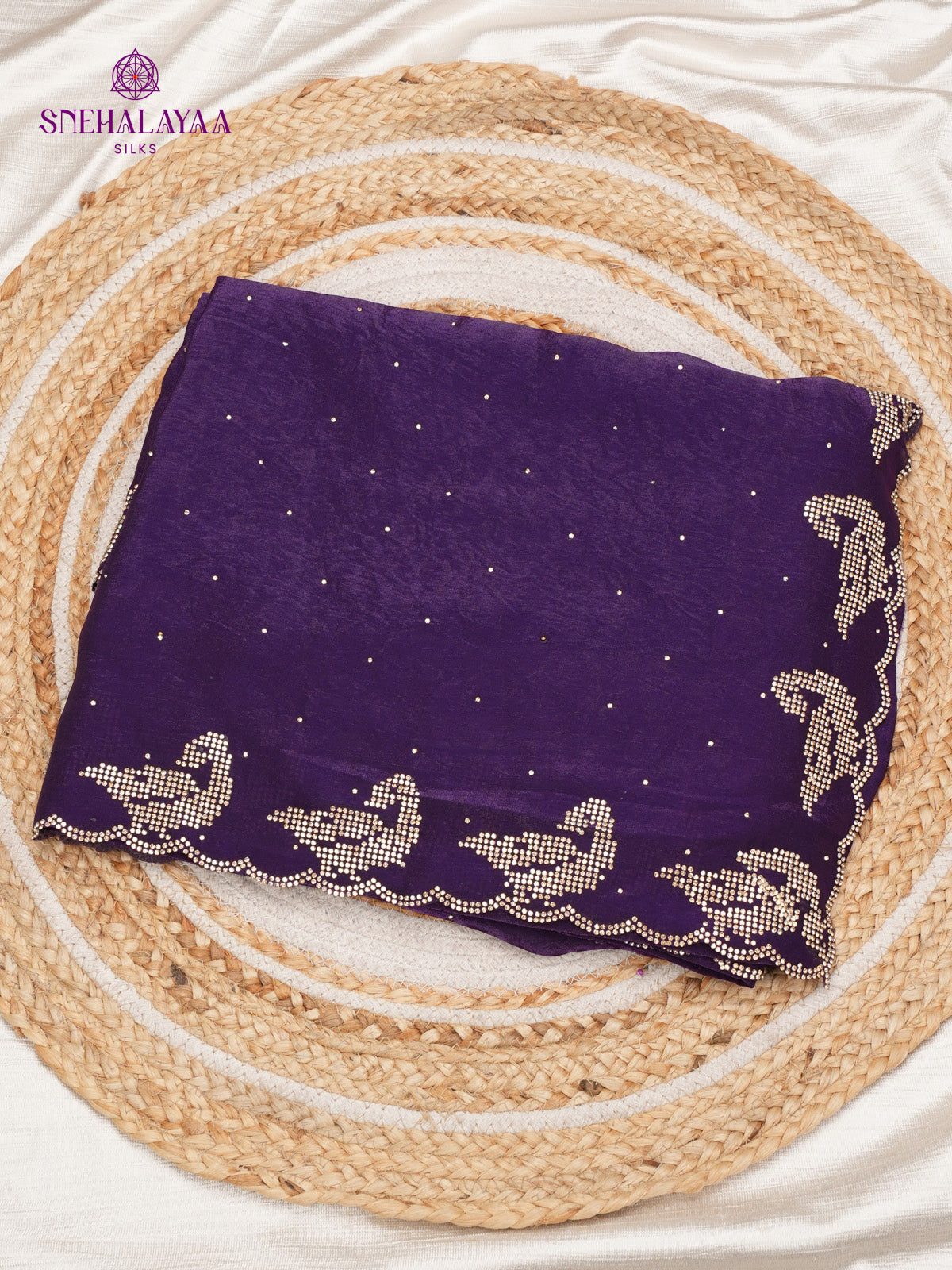 Violet Designer Saree