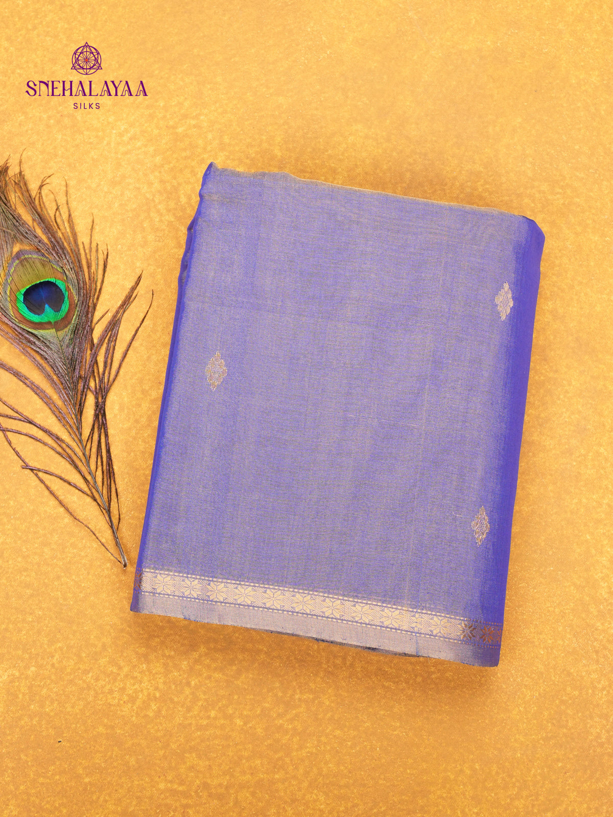 Blue Maheshwari Silk Cotton Saree