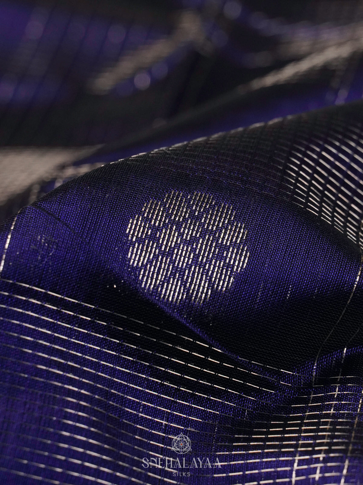 Purple Mangalagiri Kuppadam Silk Saree